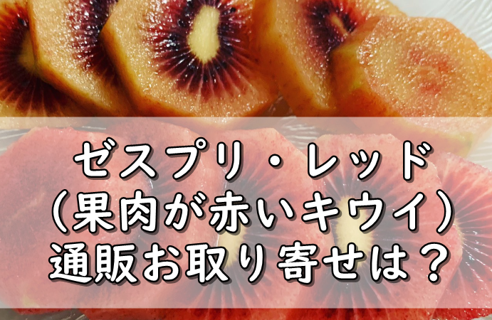 ゼスプリ レッド 果肉が赤いキウイ 通販お取り寄せは 味感想は 令和の知恵袋