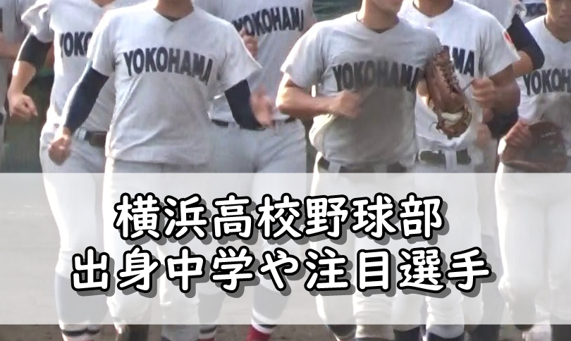 横浜高校野球部メンバー21 出身中学や注目選手 甲子園スタメン 令和の知恵袋